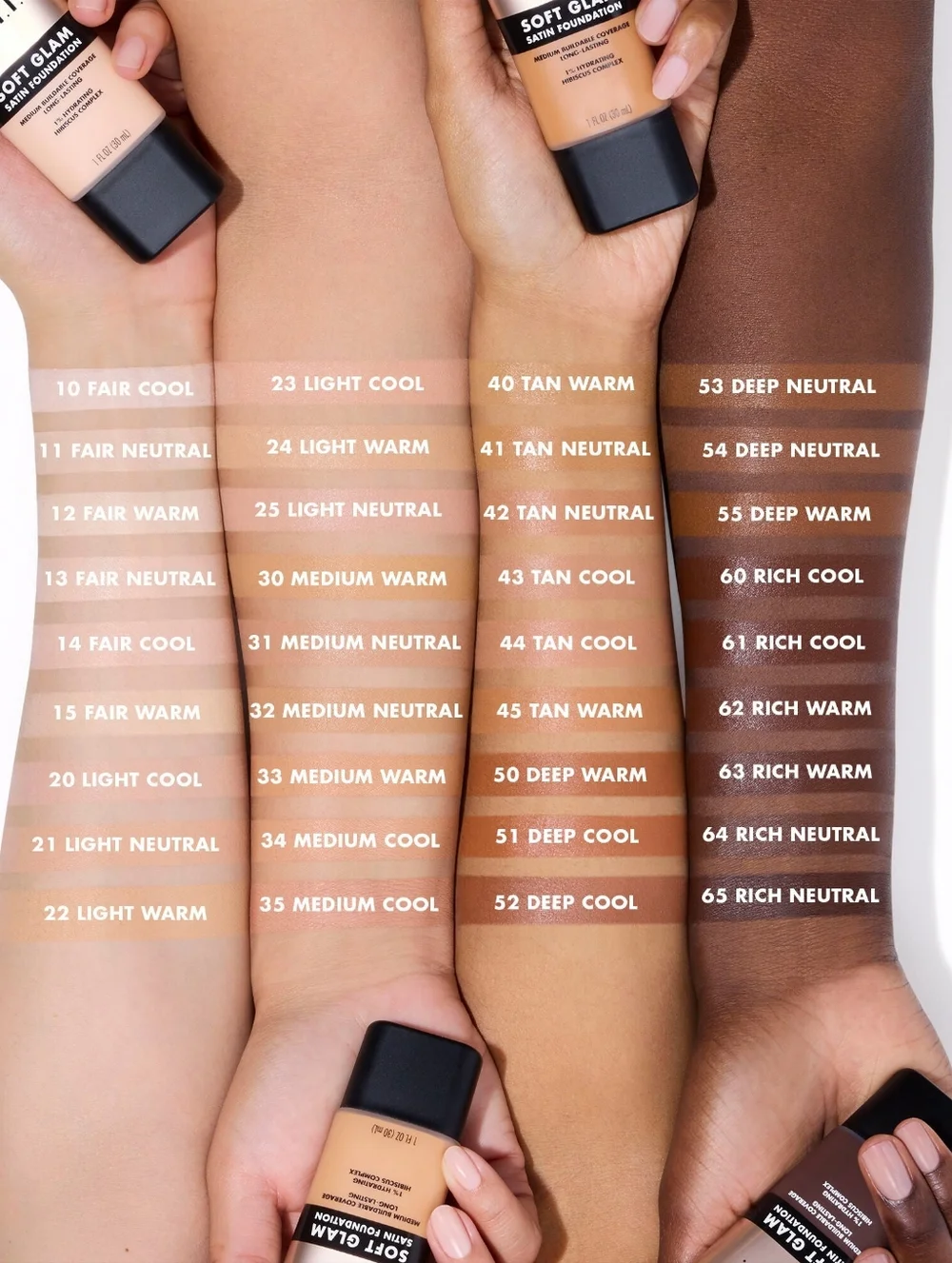 5/$25, Free: e.l.f cosmetics Soft Glam Satin Foundation (Shade: Medium Warm)